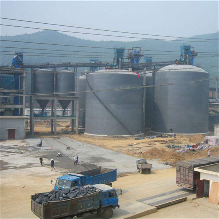 晋城水泥钢板仓2座3000吨青岛项目进入施工